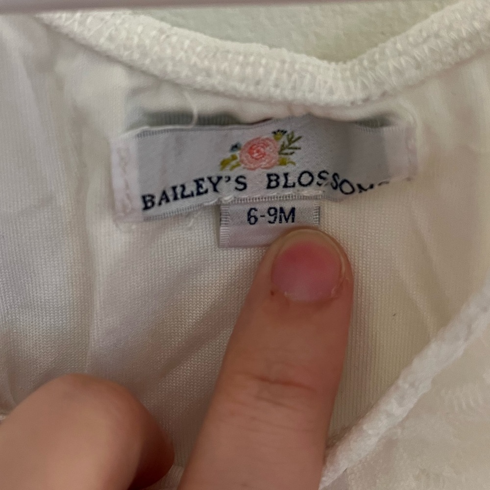 Bailey’s Blossom Holiday/Christmas Skirt & Leotard Set/Outfit — 6-9 Mo - Picture 11 of 13